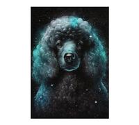 1000pcs(38x26cm) Rompecabezas Para Adolescentes Galactic Poodle Portrait -4 Rompecabezas Para Adultos Juego Familiar Una Obra De Arte Regalos Únicos Para Cumpleaños