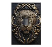 1000pcs(38x26cm) Rompecabezas Para Adolescentes Jaguar Gold Relief Deco Rompecabezas Para Adultos Juego Familiar Una Obra De Arte Regalos Únicos Para Cumpleaños