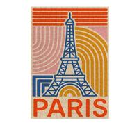 1000pcs(38x26cm) Rompecabezas Para Adolescentes Paris Eiffel Tower Retro Art Rompecabezas Para Adultos Juegos Relajantes Análisis Y Lógica Regalos Únicos De Cumpleaños Y Navidad 1000pcs(38x26cm)