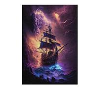 1000pcs(38x26cm) Rompecabezas Para Adolescentes Pirate Ship Stormy Sea -1 Rompecabezas Para Adultos Juguetes Antiestrés Para La Diversión Familiar Regalos Y Cumpleaños Únicos 1000pcs(38x26cm)