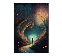 1000pcs(38x26cm) Rompecabezas Para Adultos Magical Forest Pathway Rompecabezas Para Adultos Juego Familiar Decoración Del Hogar Regalos De Cumpleaños Y Únicos 1000pcs(38x26cm)