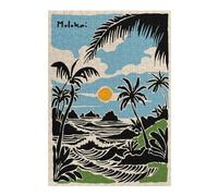1000pcs(38x26cm) Rompecabezas Para Adultos Molokai Island Beach Scene Illustration Juego De Rompecabezas Para Adultos: Regalos Para Mujeres Interacción Entre Padres E Hijos 1000pcs(38x26cm)
