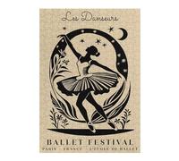 1000pcs(38x26cm) Rompecabezas Para Adultos, Regalos Les Danseurs Ballet Festival Poster Rompecabezas Para Adultos, Juegos Familiares, Regalo De Cumpleaños, Regalos, 1000pcs(38x26cm)