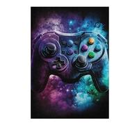 1000pcs(38x26cm) Rompecabezas Para Adultos Y Adolescentes Colorful Gaming Controller Art Print Rompecabezas Familiar Desafío Difícil Desafío Difícil 1000pcs(38x26cm)