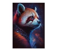 1000pcs(38x26cm) Rompecabezas Para Adultos Y Adolescentes Cosmic Red Panda Art Print-3 Rompecabezas Familiar Desafío Difícil Desafío Difícil 1000pcs(38x26cm)