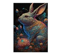 1000pcs(38x26cm) Rompecabezas Para Adultos Y Adolescentes Fantasy Rabbit Garden Artwork Rompecabezas Familiar Desafío Difícil Desafío Difícil 1000pcs(38x26cm)