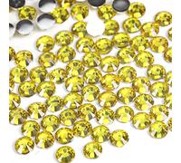 1000pcs 3mm Flat Back Non-Stick Rhinestone Crystal Diamantes Nail Art & Craft Scrapbooking Embellishments 90 Available Colours (3mm, Lemon #5)