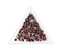 1000pcs 3mm Flat Back Resin Rhinestones Bling Crystal Diamantes for Nail Art & Craft (3mm, Crimson)