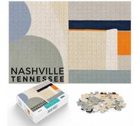 1000pcs (40x28cm) 1000 Piece Jigsaw, Nashville Tennessee, Winter Gift