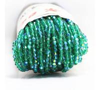 1000pcs 4mm Bicone Crystal Beads Bulk Beaded Wholesale Beads Mix Lot Faceted Crystal Glass Beads Beads for Jewelry Making (Blue Green Half ab)