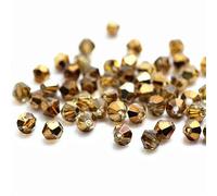1000pcs 4mm Bicone Crystal Beads Bulk Beaded Wholesale Beads Mix Lot Faceted Crystal Glass Beads Beads for Jewelry Making (Ran Coffee)