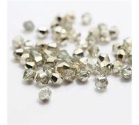 1000pcs 4mm Bicone Crystal Beads Bulk Beaded Wholesale Beads Mix Lot Faceted Crystal Glass Beads Beads for Jewelry Making (Ran Champagne)
