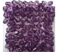 1000pcs 4mm Bicone Crystal Beads Bulk Beaded Wholesale Beads Mix Lot Faceted Crystal Glass Beads Beads for Jewelry Making (Purple)
