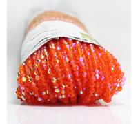 1000pcs 4mm Bicone Crystal Beads Bulk Beaded Wholesale Beads Mix Lot Faceted Crystal Glass Beads Beads for Jewelry Making (Orange Half ab)