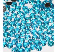 1000pcs 4mm Flat Back Non-Stick Rhinestone Crystal Diamantes Nail Art & Craft Scrapbooking Embellishments 90 Available Colours (4mm, Peacock Blue #14)