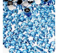 1000pcs 4mm Flat Back Non-Stick Rhinestone Crystal Diamantes Nail Art & Craft Scrapbooking Embellishments 90 Available Colours (4mm, Persian Blue #34)
