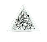 1000pcs 4mm Flat Back Resin Rhinestones Bling Crystal Diamantes for Nail Art & Craft(4mm, Clear)