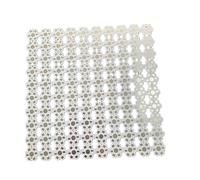 1000pcs 500pcs 100pcs 50pcs LED 1W 3W 5W PCB High Power LED Heat Sink Aluminum 20MM Base Plate Color White Blake (Color : Black, Size : 500PCS)