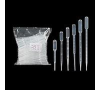 1000Pcs 500Pcs 100Pcs Lab 0.2ml 0.5ml 1ml 2ml 3ml 5ml 10ml Plastic Pasteur Pipette Transfering Dropper for School Experiment(0.2ml 1000pcs)