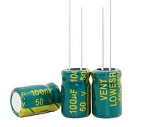 1000pcs~500pcs/lot high-frequency crystal 100uf 50v 50 v 100 uf 100 uf 50 v Size:8X12MM(1000PCS)