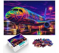 1000pcs (52x38cm), Classic Jigsaw for Adults, 1000 Pieces, Plane Neon | For puzzle lovers in winter: Adult jigsaw puzzle with 1000 pieces; for winter leisure at home with the complete challenge.