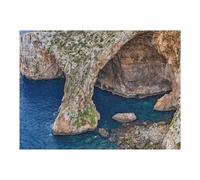 1000pcs(52x38cm) Jigsaw Puzzles for Adults Blue Grotto in Malta Puzzle for Adults Brain Teaser Game Wall Art Unique Gifts for Birthday And Christmas 1000pcs(52x38cm)