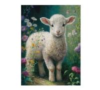 1000pcs(52x38cm) Jigsaw Puzzles for Adults Innocent Little Lamb Teenagers Puzzles DIY Toys Difficult Challenge Birthday And Unique Gifts 1000pcs(52x38cm)