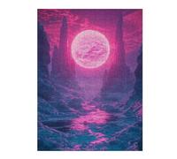 1000pcs(52x38cm) Jigsaw Puzzles for Adults Jigsaw Magical Pink Planet Landscape Puzzles for Adults Family Game Home Decoration Christmas Birthday Gifts 1000pcs(52x38cm)
