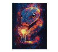 1000pcs(52x38cm) Jigsaw Puzzles for Adults Snakes Light Bulb Artwork Jigsaws for Adults Family Games Stress Reliever for Is Ideal As A Gift 1000pcs(52x38cm)