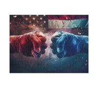 1000pcs(52x38cm) Jigsaw Puzzles for Teenagerss Jigsaw Republicans Vs Democrats Puzzles for Adults Relax Games Birthday Present Unique Birthday And Gifts 1000pcs(52x38cm)
