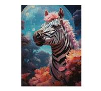 1000pcs(52x38cm) Jigsaw Puzzles for Teenagerss Magical Zebra in Fantasy Forest Puzzle for Adults Hands-on Game Analysis And Logic for Birthday, Chrismas 1000pcs(52x38cm)