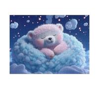 1000pcs(52x38cm) Puzzles for Teenagerss Cute Pink Teddy Bear Jigsaw Puzzle Brain Teaser Game Presents for Women Deal As Gifts for The Whole Family 1000pcs(52x38cm)