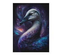 1000pcs(52x38cm) Rompecabezas Para Adolescentes Cosmic Swan Art Print Rompecabezas Para Adultos Juego De Ingenio Regalo De Cumpleaños Ayuda A Ejercitar El Cerebro 1000pcs(52x38cm)