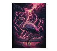 1000pcs(52x38cm) Rompecabezas Para Adolescentes Electric Night Heron Rompecabezas Juguetes Antiestrés Regalos Para Mujeres Es Ideal Como Regalo 1000pcs(52x38cm)