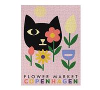 1000pcs(52x38cm) Rompecabezas Para Adolescentes Flower Market Copenhagen Cat Art Rompecabezas Para Adultos: Un Juego Práctico, Divertido Y Con Un Toque De Humor, Un Reto Educativo 1000pcs(52x38cm)