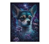1000pcs(52x38cm) Rompecabezas Para Adolescentes Galactic Chihuahua with Flowers -1 Rompecabezas Para Adultos Juguetes Antiestrés Para La Diversión Familiar Regalos Y Cumpleaños Únicos 1000pcs(52x38cm)