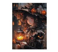 1000pcs(52x38cm) Rompecabezas Para Adolescentes Halloween Witch Lantern Rompecabezas Familiar Juego Regalos Para Mujeres Diversión En Casa Actividades, 1000pcs(52x38cm)
