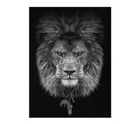 1000pcs(52x38cm) Rompecabezas Para Adolescentes Lion Head Black And White Rompecabezas Para Adultos Juego Familiar Una Obra De Arte Regalos Únicos Para Cumpleaños