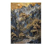 1000pcs(52x38cm) Rompecabezas Para Adolescentes Radiant Mountain Sanctuary Rompecabezas Para Adultos Juego De Ingenio Regalo De Cumpleaños Ayuda A Ejercitar El Cerebro 1000pcs(52x38cm)