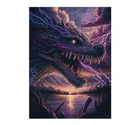 1000pcs(52x38cm) Rompecabezas Para Adolescentes Thunder Dragon's Roar Rompecabezas Juguetes Antiestrés Decoración Del Hogar Juego Desafiante Regalos 1000pcs(52x38cm)