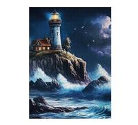 1000pcs(52x38cm) Rompecabezas Para Adolescentes View of The Lighthouse Rompecabezas Para Adultos Juego De Ingenio Regalo De Cumpleaños Ayuda A Ejercitar El Cerebro 1000pcs(52x38cm)