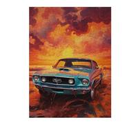 1000pcs(52x38cm) Rompecabezas Para Adolescentes Vintage Muscle Car Sunset Rompecabezas Juguetes Antiestrés Regalos Para Mujeres Es Ideal Como Regalo 1000pcs(52x38cm)