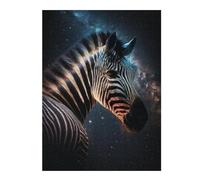 1000pcs(52x38cm) Rompecabezas Para Adolescentes Zebra in Space Art Print-4 Rompecabezas Juguetes Antiestrés Regalos Para Mujeres Es Ideal Como Regalo 1000pcs(52x38cm)