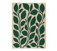1000pcs(52x38cm) Rompecabezas Para Adultos Dark Green Leaves on Beige Background Rompecabezas Para Adultos Juguetes Antiestrés Ensamblaje De Patrones Interacción Entre Padres E Hijos 1000pcs(52x38cm)