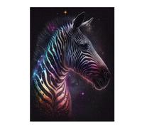 1000pcs(52x38cm) Rompecabezas Para Adultos Galactic Zebra Art Print -1 Rompecabezas Para Adultos Juego Familiar Corte De Precisión Regalos Únicos Para Cumpleaños Y Navidad 1000pcs(52x38cm)