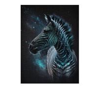 1000pcs(52x38cm) Rompecabezas Para Adultos Galactic Zebra Art Print -2 Rompecabezas Para Adultos Juego Familiar Una Obra De Arte Regalos Únicos Para Cumpleaños Y Navidad 1000pcs(52x38cm)