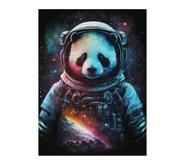 1000pcs(52x38cm) Rompecabezas Para Adultos Panda Astronaut Space Art Print Rompecabezas Para Adultos Juego Familiar Decoración Del Hogar Regalos De Cumpleaños Y Únicos 1000pcs(52x38cm)