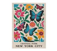 1000pcs(52x38cm) Rompecabezas Para Adultos Y Adolescentes Central Park Butterflies Rompecabezas Para Adultos: Un Juego Práctico. Una Obra De Arte Ideal Como Regalo 1000pcs(52x38cm)