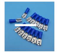 1000Pcs 6.3mm Blue FDD2-250 14-16AWG Female Spade Insulated Quick Disconnect Wire Crimp Terminals Connector CZAOINCU