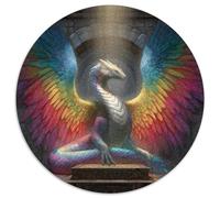 1000pcs (67.5x67.5cm) A Giant Snake Dragon with Rainbow Wings Spread Out Puzzle DIY-Puzzle Für Erwachsene